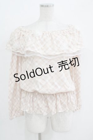 画像: LIZ LISA / チェックフリルトップス Free ピンク H-25-11-01-076-LO-TO-NS-ZH