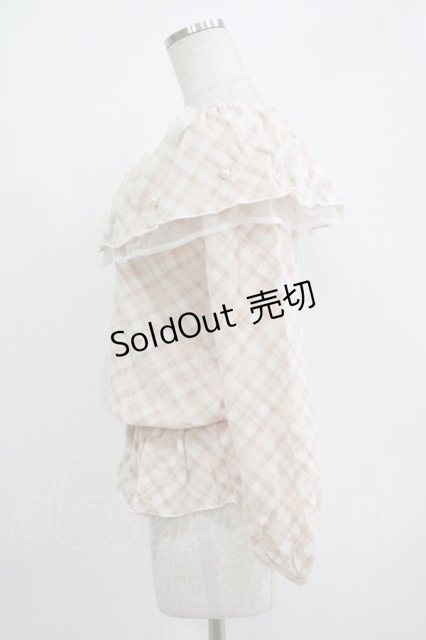 画像2: LIZ LISA / チェックフリルトップス Free ピンク H-25-11-01-076-LO-TO-NS-ZH (2)