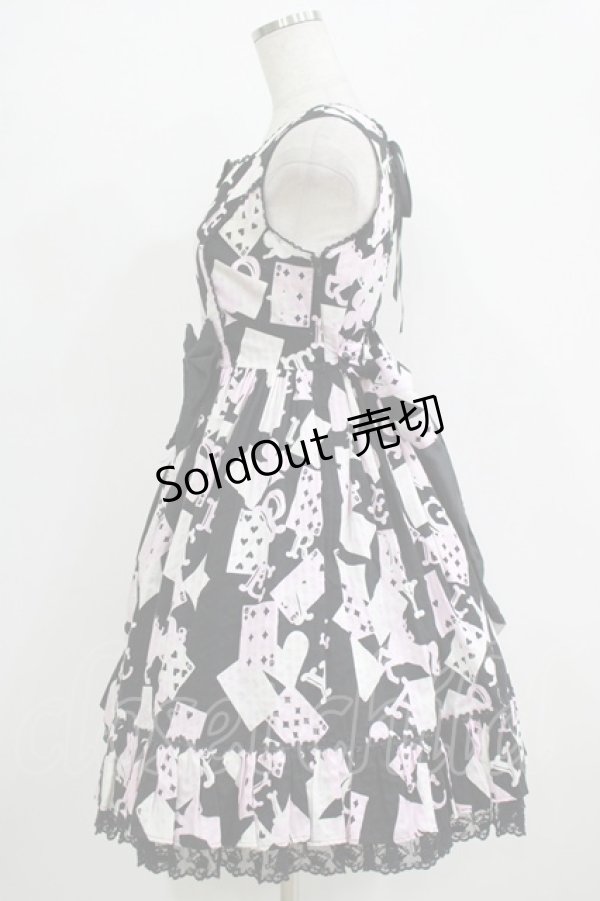 画像2: Angelic Pretty / トランプカーニバルジャンパースカート FREE ブラック H-25-11-01-078-AP-OP-YZ-ZH (2)