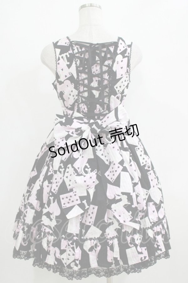 画像3: Angelic Pretty / トランプカーニバルジャンパースカート FREE ブラック H-25-11-01-078-AP-OP-YZ-ZH (3)