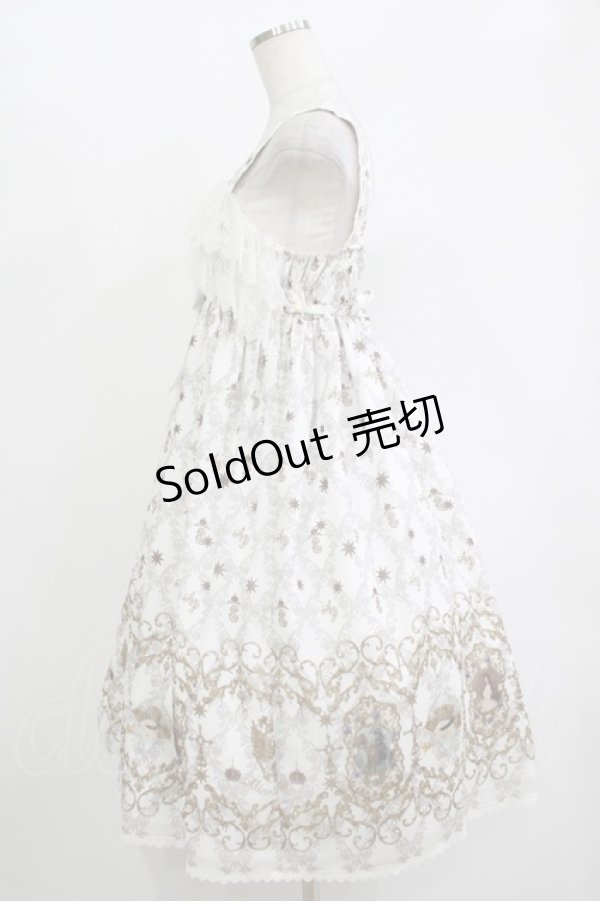 画像2: ALICE and the PIRATES / エリザベート〜闇夜に煌く星〜柄ジャンパースカートII Free オフホワイト H-25-11-01-009-PA-OP-NS-ZH (2)