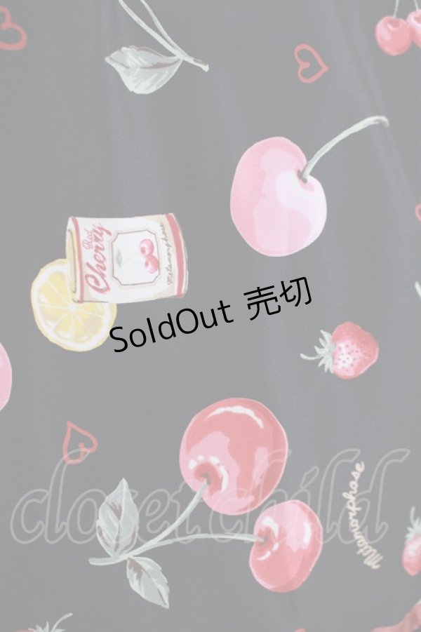 画像4: metamorphose / floating heart cherryベビードールジャンパースカート Free ブラック H-25-11-01-010-ME-OP-NS-ZH (4)