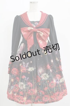 画像: Royal Princess Alice / 彼岸花セーラーワンピース Free ブラック H-25-11-01-012-LO-OP-NS-ZH