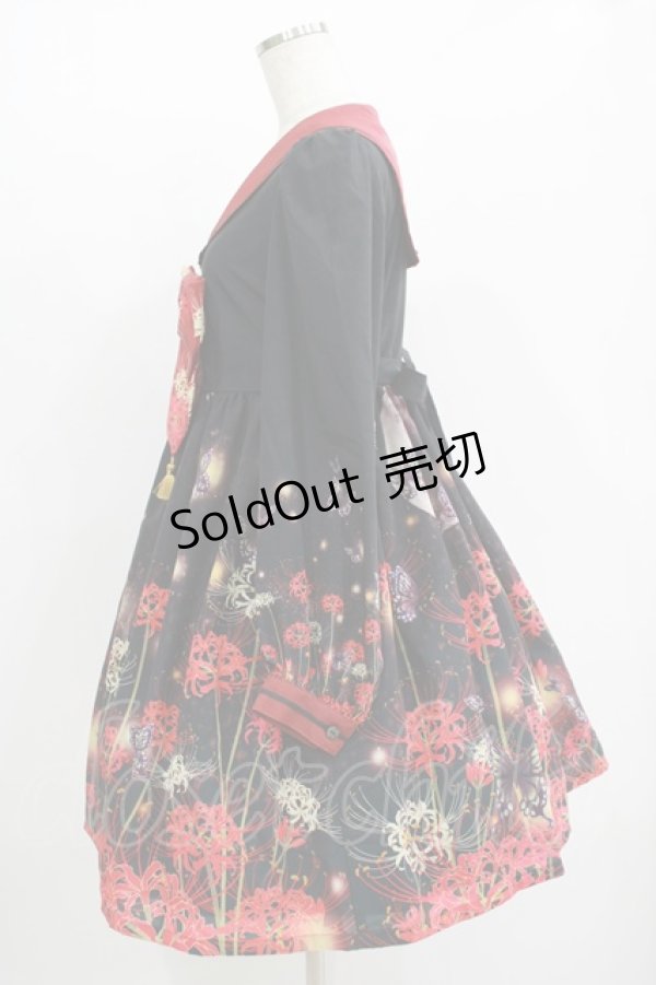 画像2: Royal Princess Alice / 彼岸花セーラーワンピース Free ブラック H-25-11-01-012-LO-OP-NS-ZH (2)