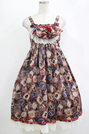 画像: ALICE and the PIRATES / Memory frame of royal crown柄ジャンパースカートII Free ネイビー H-25-11-01-002-PA-OP-NS-ZH