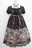 画像1: ALICE and the PIRATES / Victorian tear bottle柄ワンピース Free ブラック H-25-11-01-013-PA-OP-NS-ZH (1)