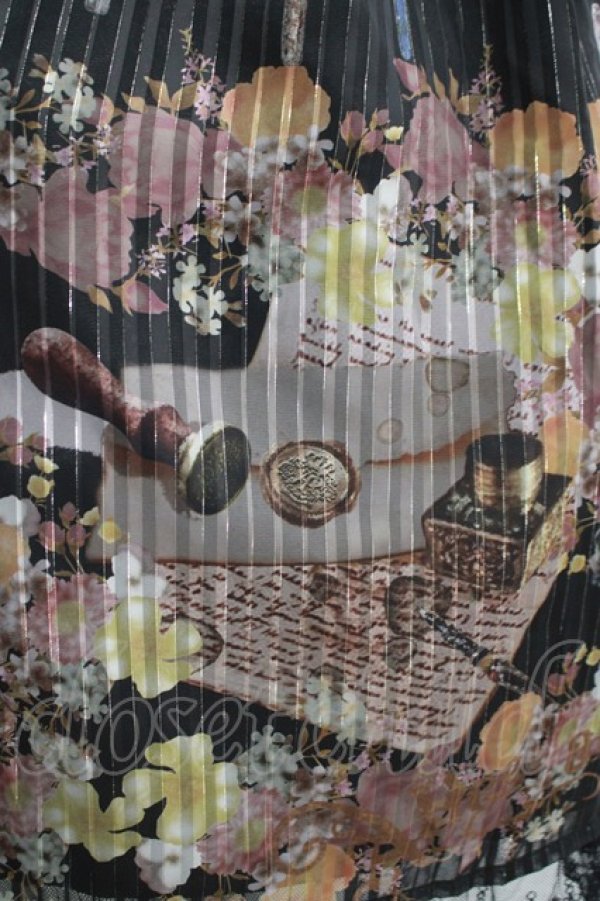 画像4: ALICE and the PIRATES / Victorian tear bottle柄ワンピース Free ブラック H-25-11-01-013-PA-OP-NS-ZH (4)