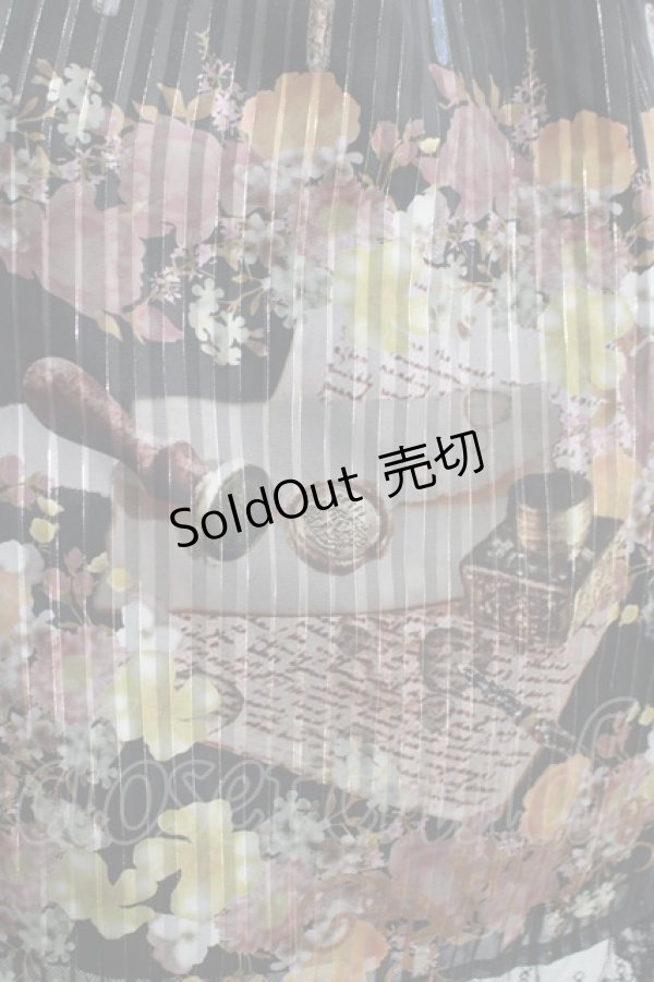 画像4: ALICE and the PIRATES / Victorian tear bottle柄ワンピース Free ブラック H-25-11-01-013-PA-OP-NS-ZH (4)