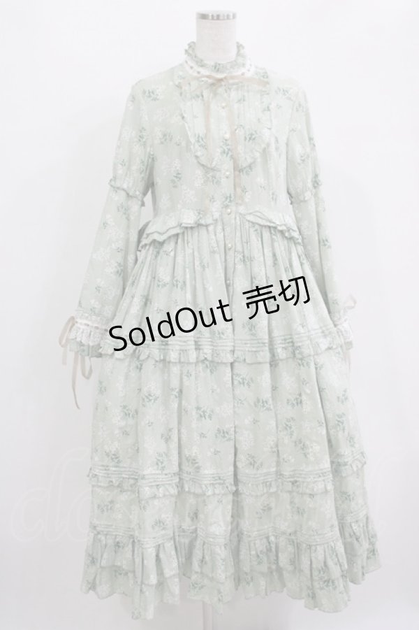 画像1: Another Walker（海外ロリータブランド） / 花柄ワンピース L グリーン H-25-11-01-016-PU-OP-NS-ZH (1)