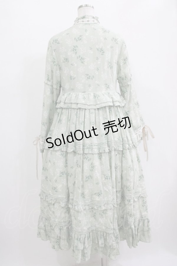 画像3: Another Walker（海外ロリータブランド） / 花柄ワンピース L グリーン H-25-11-01-016-PU-OP-NS-ZH (3)