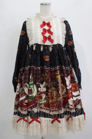 画像: 豹了个猫(OCELOT)（海外ロリータブランド） / ヨーク切替ワンピース M ブラック H-25-11-01-017-LO-OP-NS-ZH