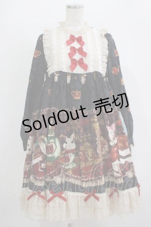 画像: 豹了个猫(OCELOT)（海外ロリータブランド） / ヨーク切替ワンピース M ブラック H-25-11-01-017-LO-OP-NS-ZH