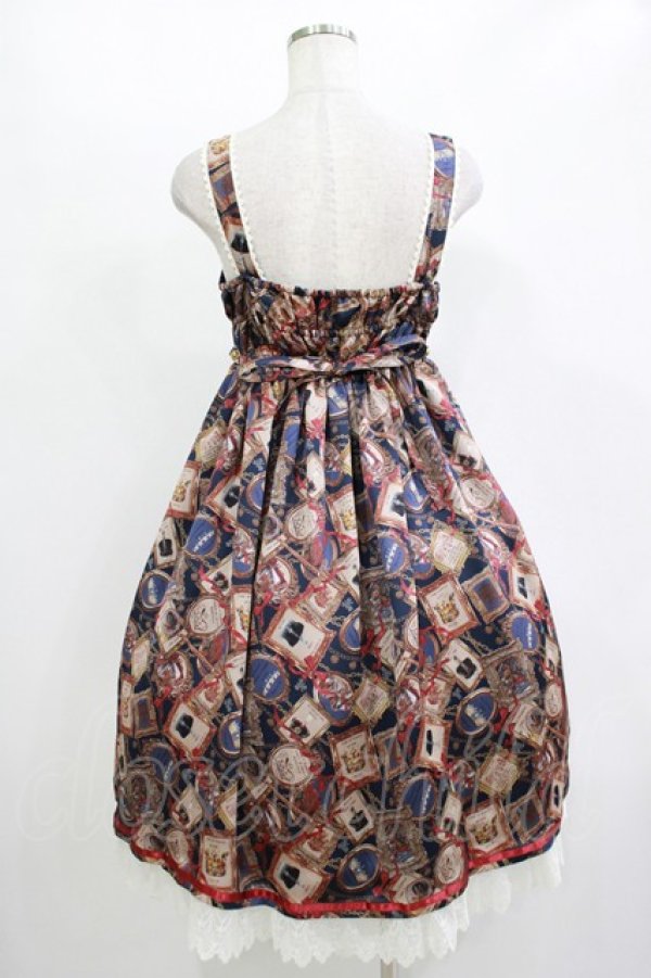 画像3: ALICE and the PIRATES / Memory frame of royal crown柄ジャンパースカートII Free ネイビー H-25-11-01-002-PA-OP-NS-ZH (3)