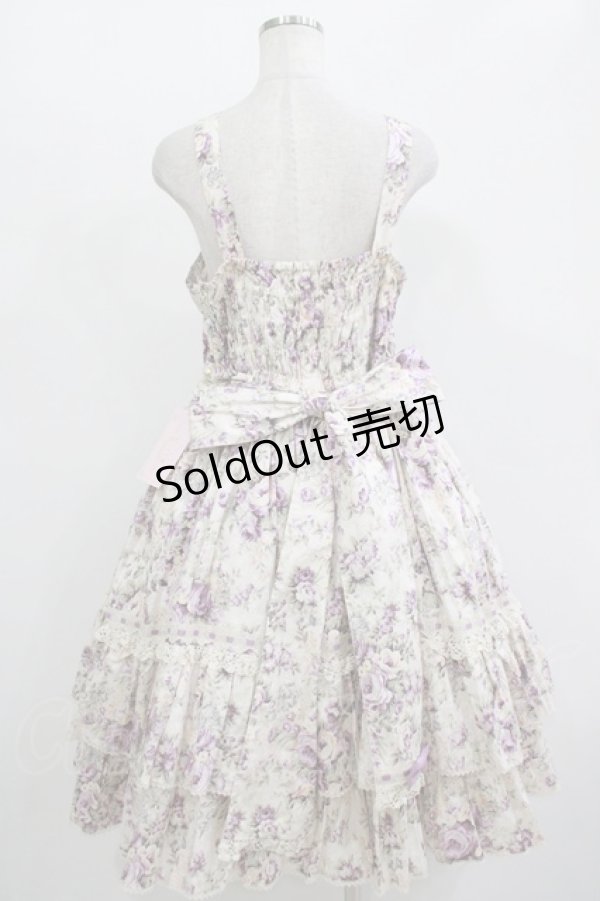 画像3: metamorphose / 【プラスサイズ】メアリーはしごレースジャンパースカート プラスサイズ アンティークラベンダー H-25-11-01-018-ME-OP-NS-ZH (3)