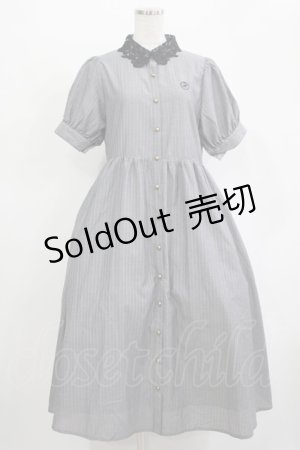 画像: m petit by misako / ストライプワンピース M グレー H-25-11-01-020-LO-OP-NS-ZH