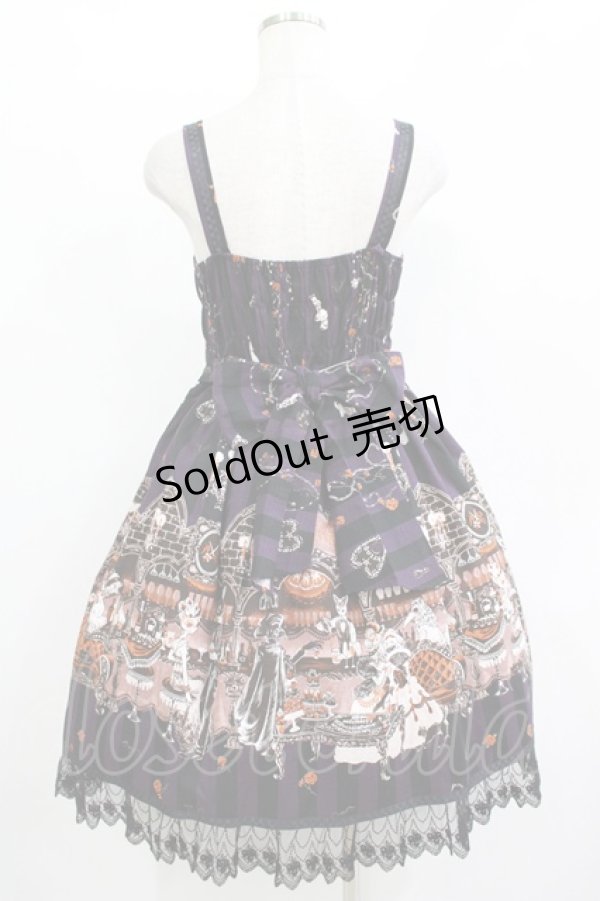 画像3: ALICE and the PIRATES / Rosy night’s Masquerade柄ジャンパースカートII Free パープル H-25-11-01-023-PA-OP-NS-ZH (3)