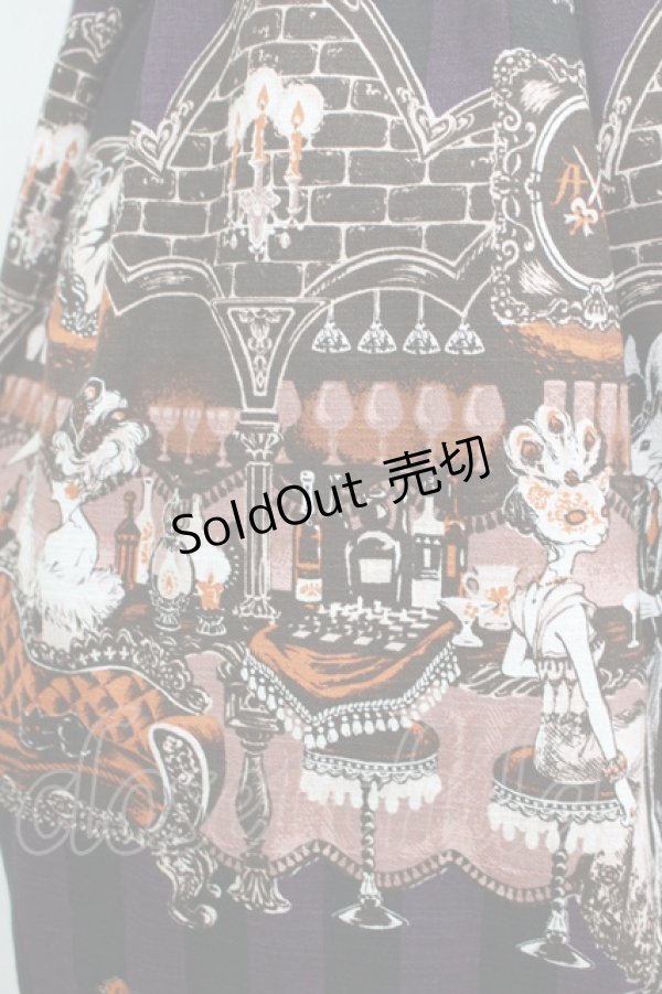 画像4: ALICE and the PIRATES / Rosy night’s Masquerade柄ジャンパースカートII Free パープル H-25-11-01-023-PA-OP-NS-ZH (4)