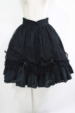画像: Victorian maiden / エレガントレーシーフリルスカラップスカート FREE ブラック H-25-11-01-024-CL-SK-YZ-ZH