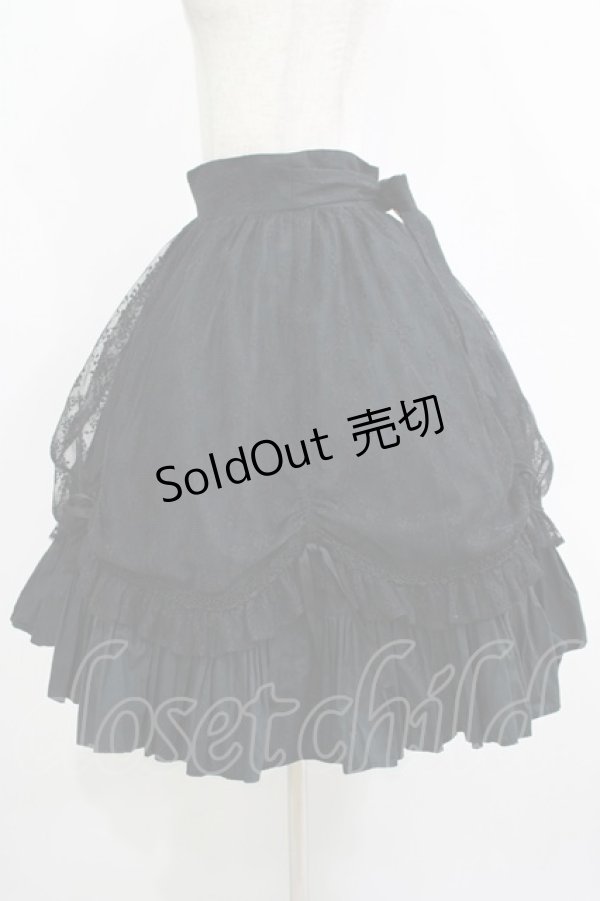 画像2: Victorian maiden / エレガントレーシーフリルスカラップスカート FREE ブラック H-25-11-01-024-CL-SK-YZ-ZH (2)
