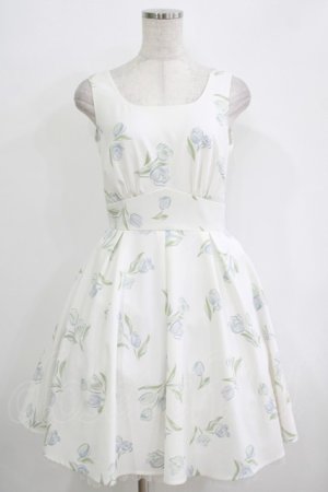 画像: Secret Honey / チューリップ柄ワンピース Free オフ H-25-11-02-1027-CA-OP-NS-ZH