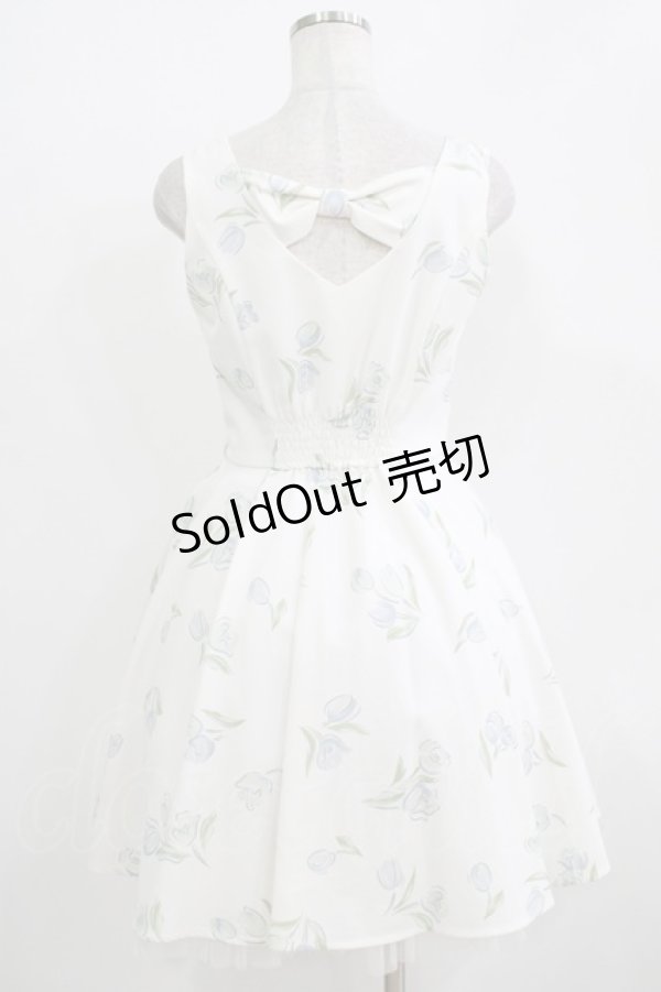 画像3: Secret Honey / チューリップ柄ワンピース Free オフ H-25-11-02-1027-CA-OP-NS-ZH (3)