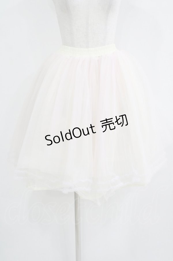 画像1: E hyphen world gallery / チュールスカート Free ピンク H-25-11-02-1028-LO-SK-NS-ZH (1)