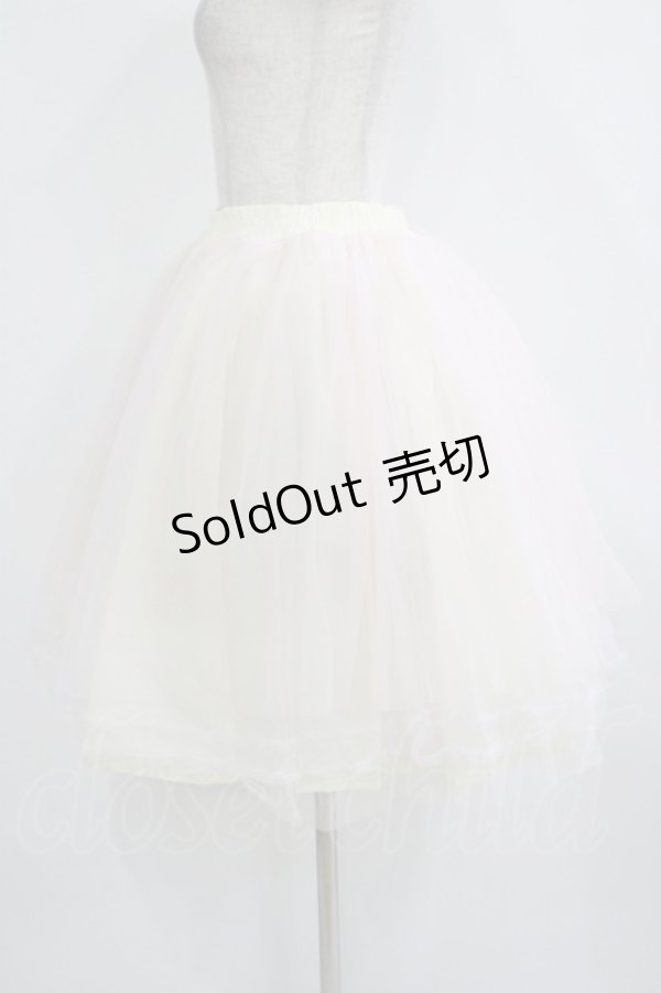 画像2: E hyphen world gallery / チュールスカート Free ピンク H-25-11-02-1028-LO-SK-NS-ZH (2)