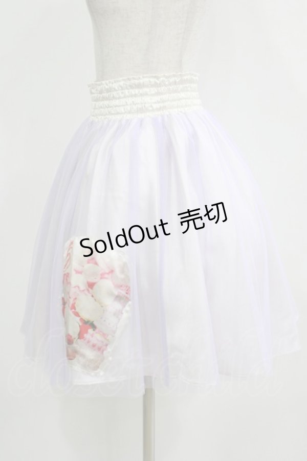 画像2: E hyphen world gallery / チュールスカート Free ラベンダー H-25-11-02-1029-LO-SK-NS-ZH (2)