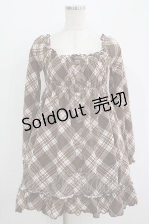 画像: LIZ LISA / チェックチュニック Free ブラウン H-25-11-02-1030-LO-TO-NS-ZH