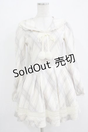 画像: LIZ LISA / チェックセーラーワンピース Free オフ/グレー H-25-11-02-1031-LO-OP-NS-ZH