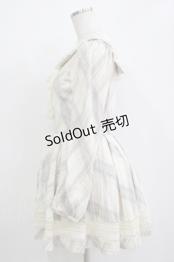 画像2: LIZ LISA / チェックセーラーワンピース Free オフ/グレー H-25-11-02-1031-LO-OP-NS-ZH (2)