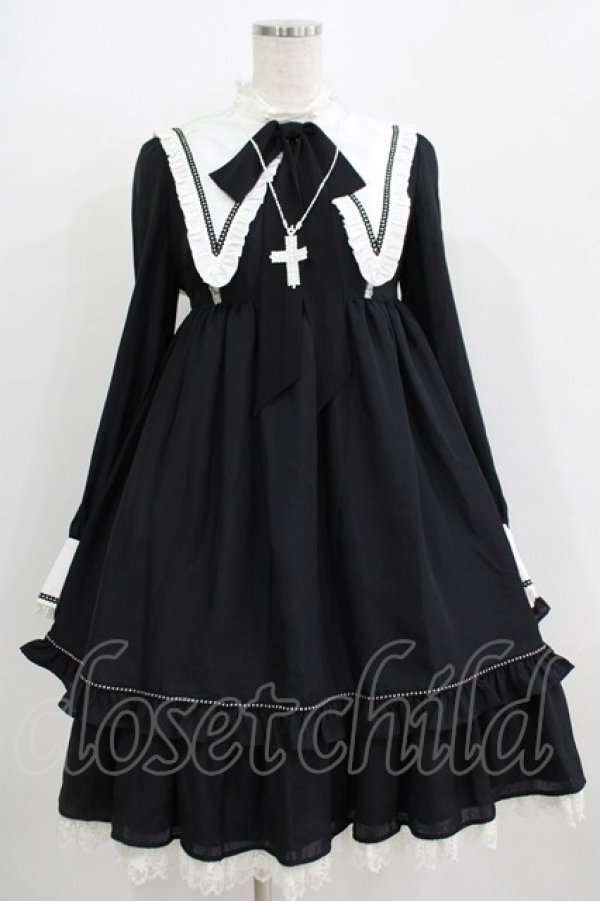 画像1: Angelic Pretty / Innocent Chorusワンピース Free ブラック H-25-11-02-1003-AP-OP-NS-ZH (1)