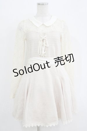 画像: LIZ LISA / ウエストリボンワンピース Free 生成り H-25-11-02-1033-LO-OP-NS-ZH