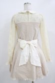 画像3: LIZ LISA / ウエストリボンワンピース Free 生成り H-25-11-02-1033-LO-OP-NS-ZH (3)