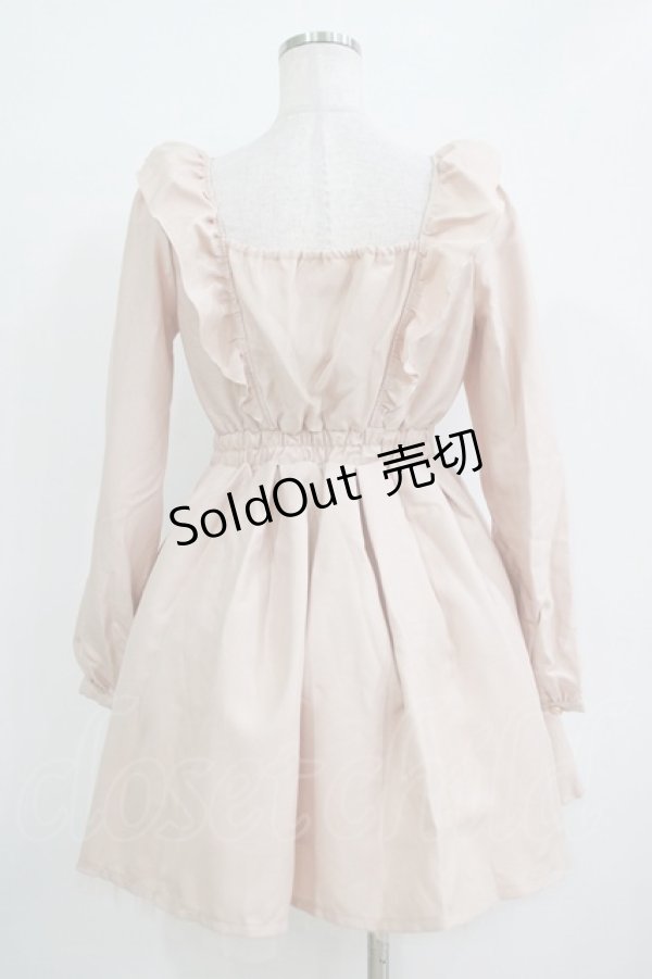 画像3: LIZ LISA / フロントリボンワンピース Free ピンクベージュ H-25-11-02-1034-LO-OP-NS-ZH (3)