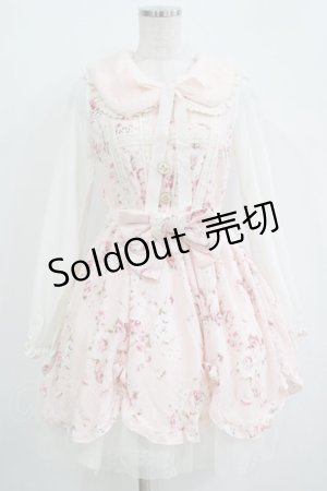 画像: LIZ LISA / ファー襟花柄ワンピース Free ピンク H-25-11-02-1036-LO-OP-NS-ZH