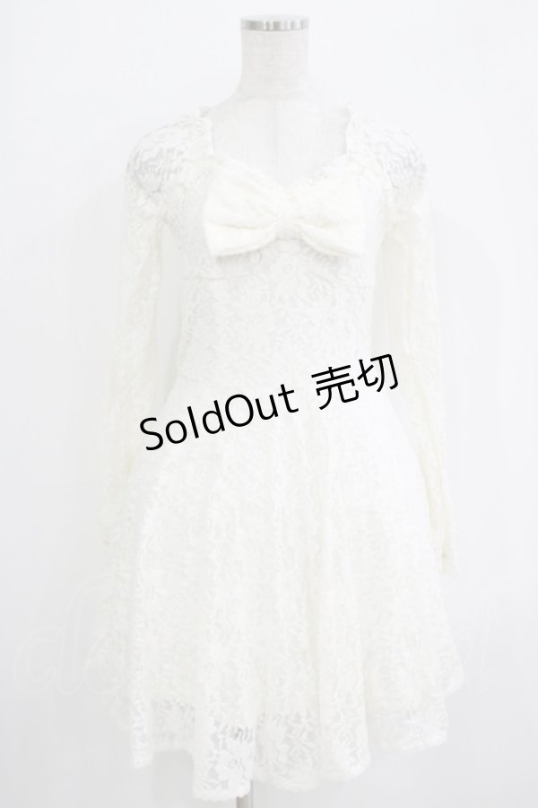 画像1: LIZ LISA / レースリボンワンピース Free オフ H-25-11-02-1037-LO-OP-NS-ZH (1)