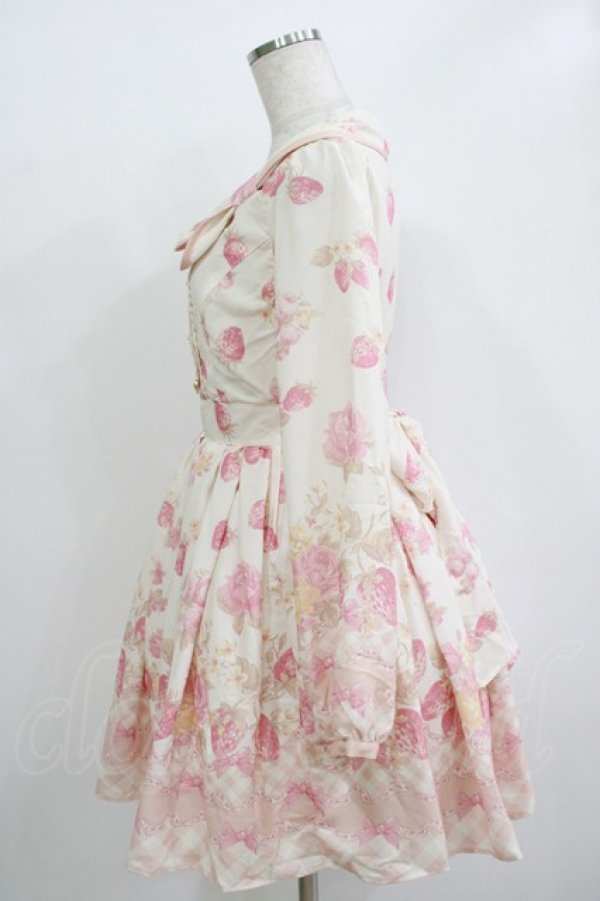 画像2: LIZ LISA / LIZ LISA×マイメロディコラボ第5弾/メロメロストロベリーフラワーワンピース Free オフ H-25-11-02-1038-LO-OP-NS-ZH (2)