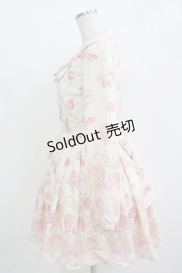 画像2: LIZ LISA / LIZ LISA×マイメロディコラボ第5弾/メロメロストロベリーフラワーワンピース Free オフ H-25-11-02-1038-LO-OP-NS-ZH (2)