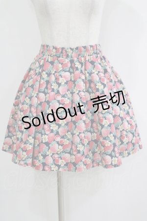 画像: Fi.n.t / いちご柄スカート Free ネイビー H-25-11-02-1040-CA-SK-NS-ZH
