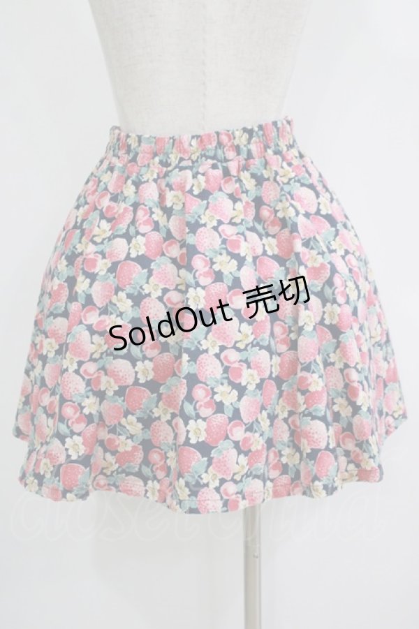 画像3: Fi.n.t / いちご柄スカート Free ネイビー H-25-11-02-1040-CA-SK-NS-ZH (3)