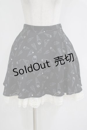 画像: E hyphen world gallery / アイス柄スカート M ブラック H-25-11-02-1042-LO-SK-NS-ZH