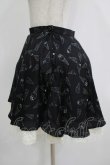 画像2: E hyphen world gallery / アイス柄スカート M ブラック H-25-11-02-1042-LO-SK-NS-ZH (2)