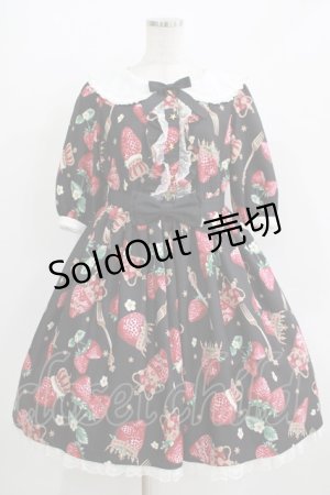 画像: Angelic Pretty / Royal Crown Berryワンピース Free ブラック H-25-11-02-1004-AP-OP-NS-ZH