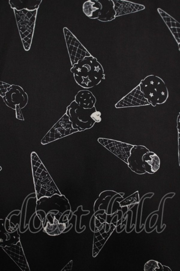 画像4: E hyphen world gallery / アイス柄スカート M ブラック H-25-11-02-1042-LO-SK-NS-ZH (4)