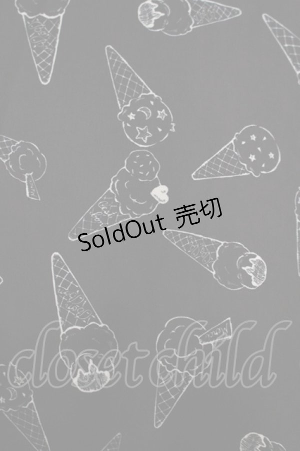 画像4: E hyphen world gallery / アイス柄スカート M ブラック H-25-11-02-1042-LO-SK-NS-ZH (4)