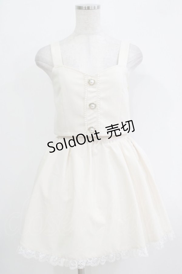 画像1: Ank Rouge / パールボタンビスチェ M オフ H-25-11-02-1043-CA-TO-NS-ZH (1)