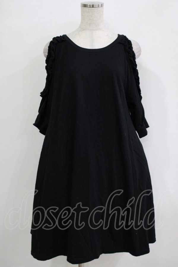 画像1: Ank Rouge / バックスピンドルカットワンピース M ブラック H-25-11-02-1045-CA-OP-NS-ZH (1)