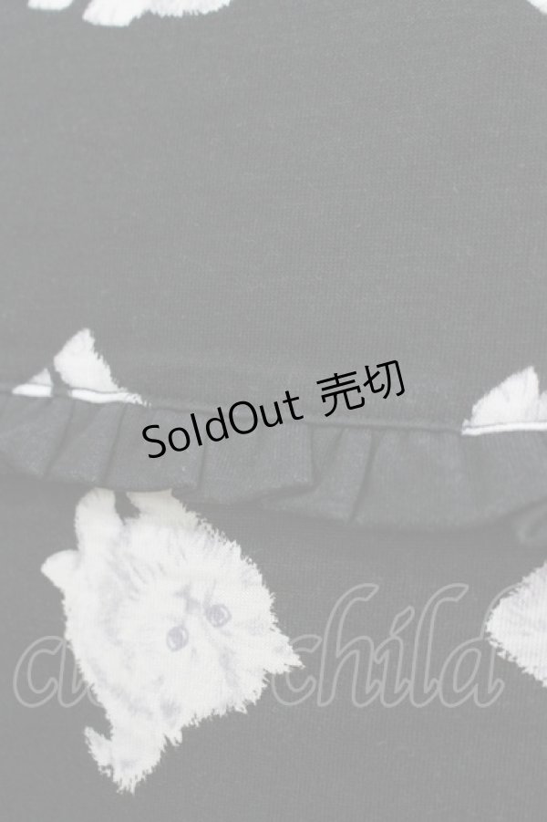 画像4: Ank Rouge / キャットプリントカットワンピース M ブラック H-25-11-02-1046-CA-OP-NS-ZH (4)