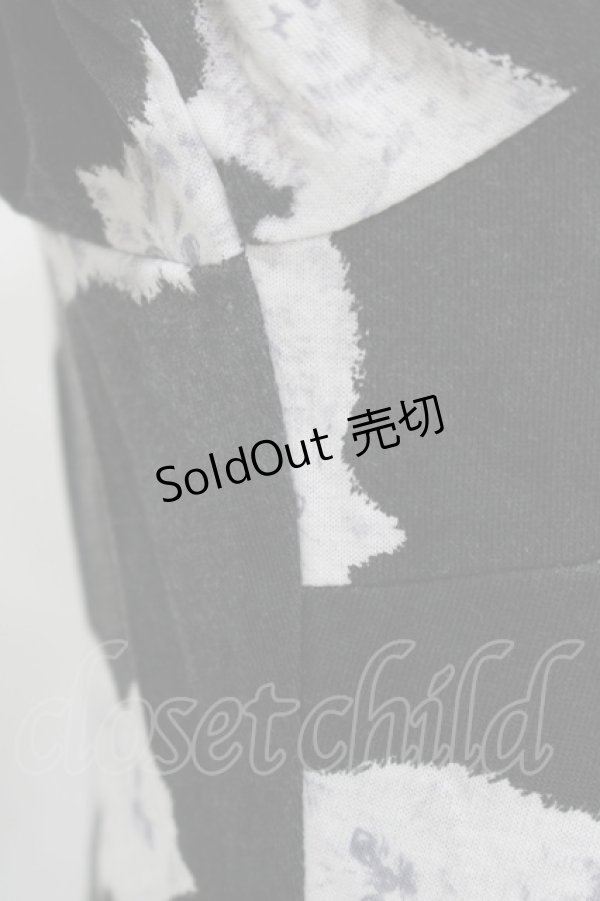 画像6: Ank Rouge / キャットプリントカットワンピース M ブラック H-25-11-02-1046-CA-OP-NS-ZH (6)